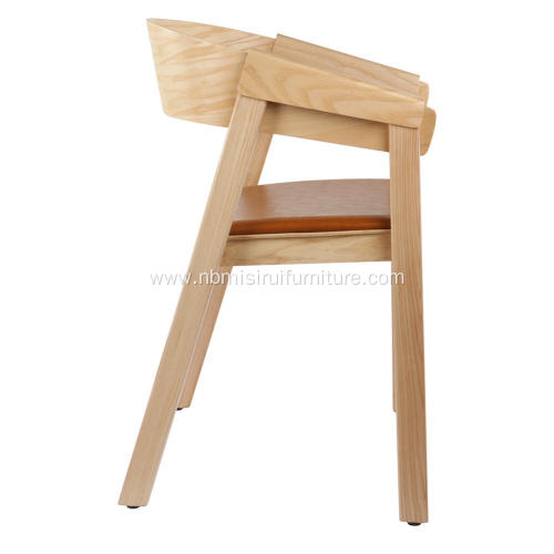 Muuto chair designer solid wood single chair